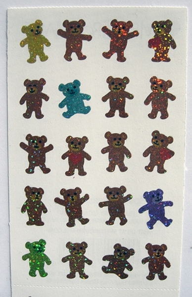 Mrs Grossman`s TEDDY BEAR PICNIC   Stickers 